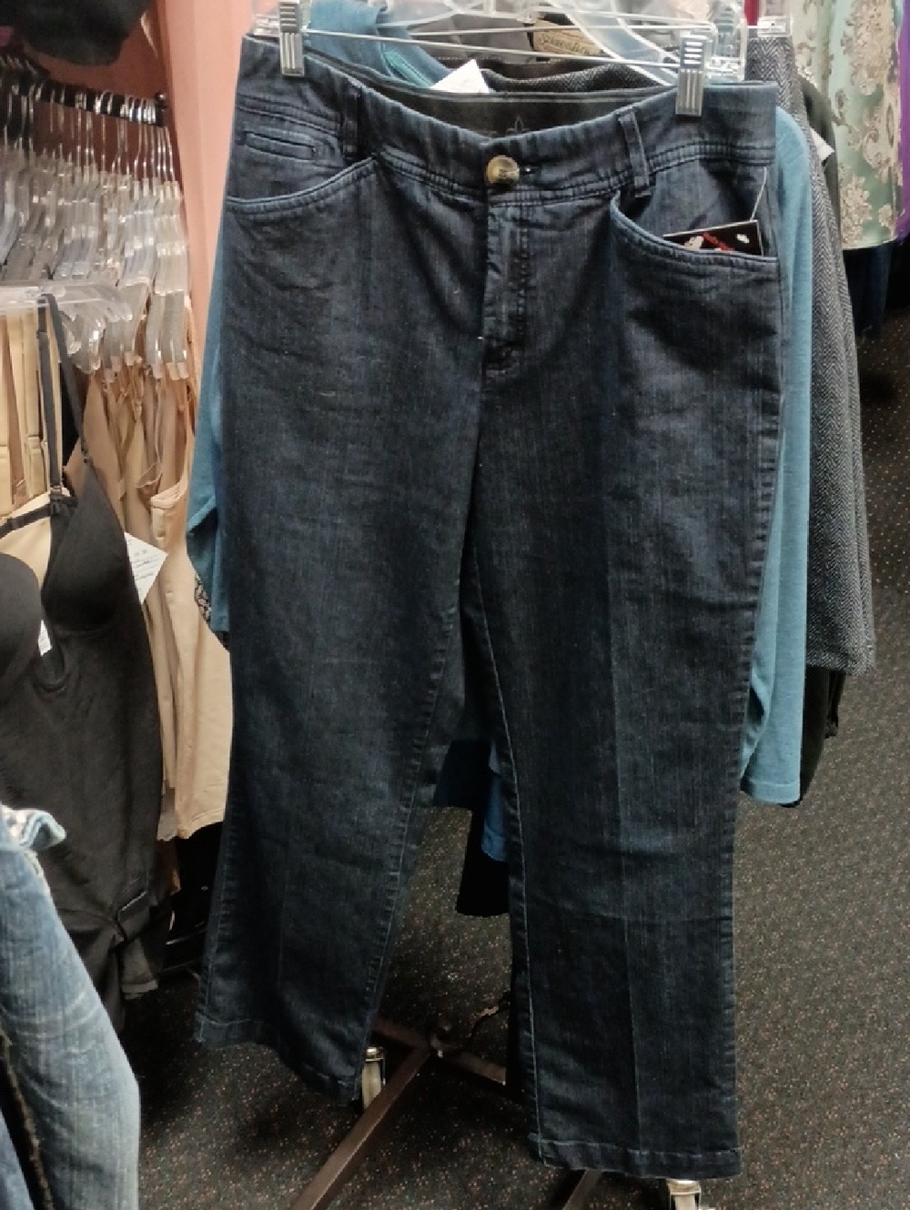 Christopher & Banks Dark Indigo Straight Leg Jeans